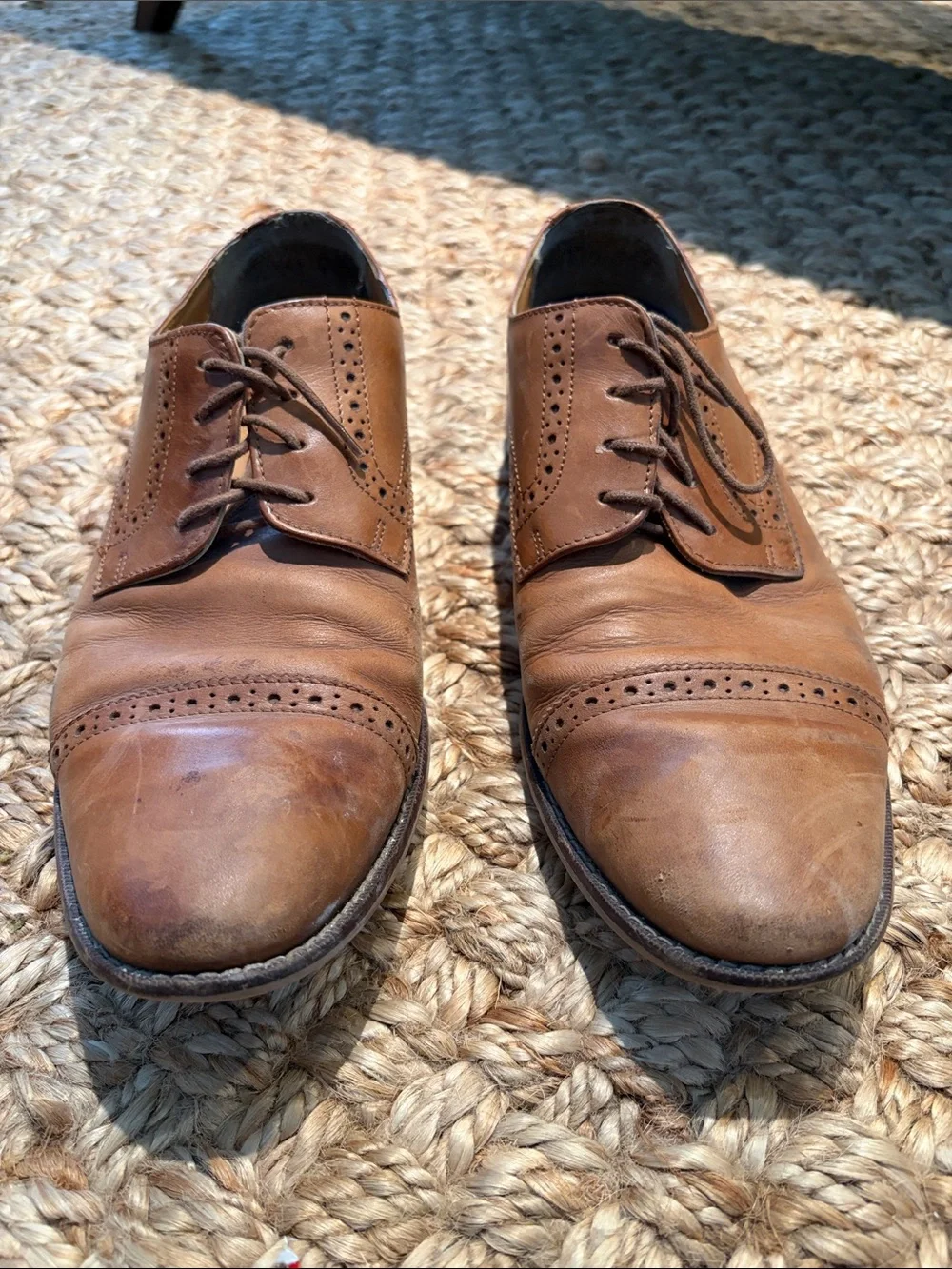 Florsheim Marino Cap Toe Oxford — Saddle Tan